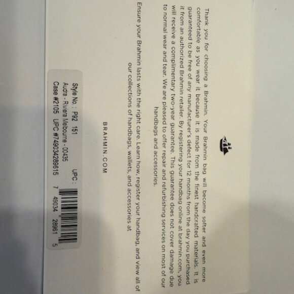 NWT Brahmin Audra Riviera Melbourne - Picture 5 of 7